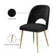 Meridian Furniture Logan Black Velvet Dining Chair (Set of 2)
