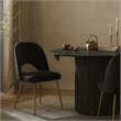 Meridian Furniture Logan Black Velvet Dining Chair (Set of 2)