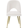 Meridian Furniture Logan Cream Velvet Dining Chair (Set of 2)