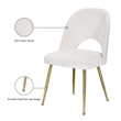 Meridian Furniture Logan Cream Velvet Dining Chair (Set of 2)
