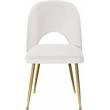 Meridian Furniture Logan Cream Velvet Dining Chair (Set of 2)