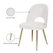Meridian Furniture Logan Cream Velvet Dining Chair (Set of 2)