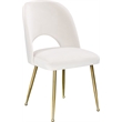 Meridian Furniture Logan Cream Velvet Dining Chair (Set of 2)