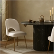 Meridian Furniture Logan Cream Velvet Dining Chair (Set of 2)