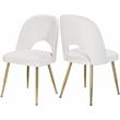 Meridian Furniture Logan Cream Velvet Dining Chair (Set of 2)