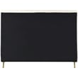 Meridian Furniture Zara Contemporary Cream Velvet Queen Bed