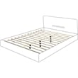 Meridian Furniture Zara Contemporary Cream Velvet Queen Bed
