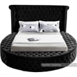 Meridian Furniture Luxus Black Velvet Queen Bed