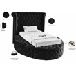 Meridian Furniture Luxus Black Velvet Twin Bed