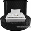 Meridian Furniture Luxus Black Velvet Twin Bed