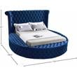 Meridian Furniture Luxus Navy Velvet King Bed