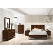 Meridian Furniture Reed Brown Antique Coffee Wooden King Bed