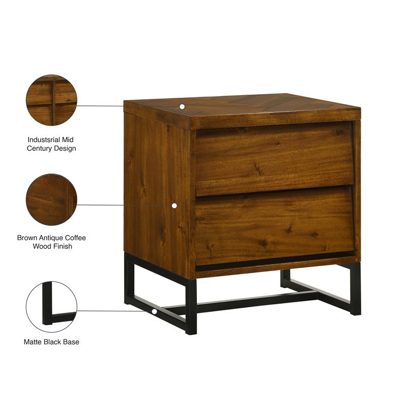 Meridian Furniture Reed Wood Chest Meridian Furniture Reed Wood Chest