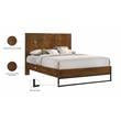 Meridian Furniture Reed Brown Antique Coffee Wooden Queen Bed