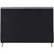Meridian Furniture Zara Contemporary Gray Velvet King Bed