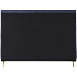 Meridian Furniture Zara Contemporary Navy Velvet King Bed