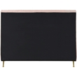 Meridian Furniture Zara Contemporary Pink Velvet King Bed