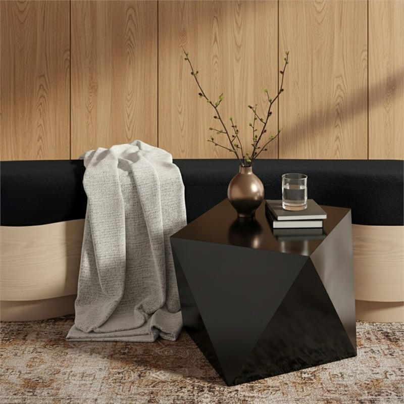 Meridian Furniture Gemma Diamond Shaped Steel End Table