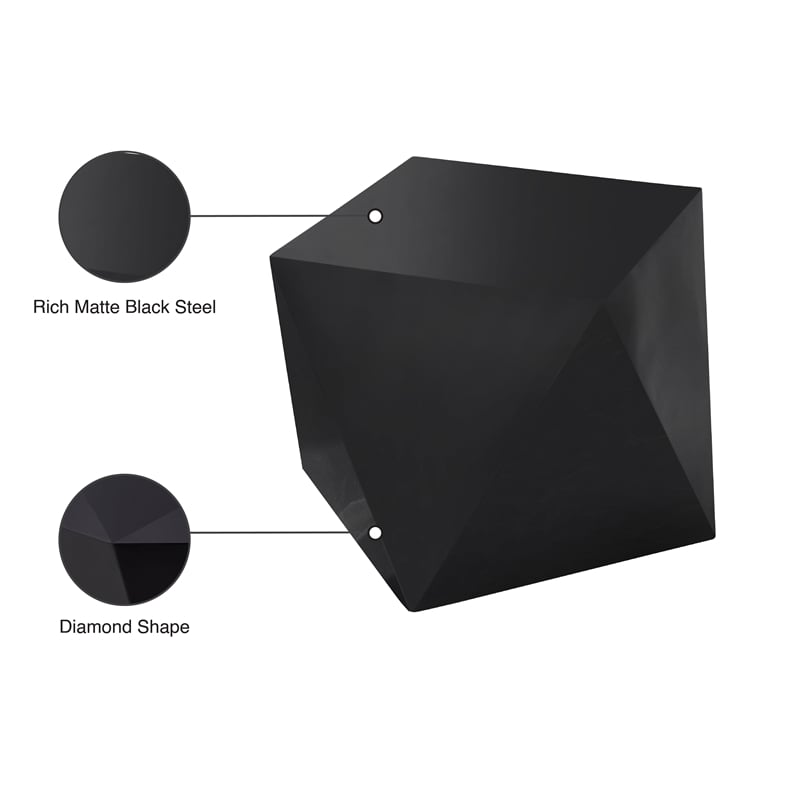 Meridian Furniture Gemma Diamond Shaped Steel End Table