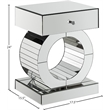 Meridian Furniture Jocelyn Mirrored End Table