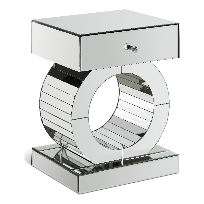 Meridian Furniture Jocelyn Mirrored End Table