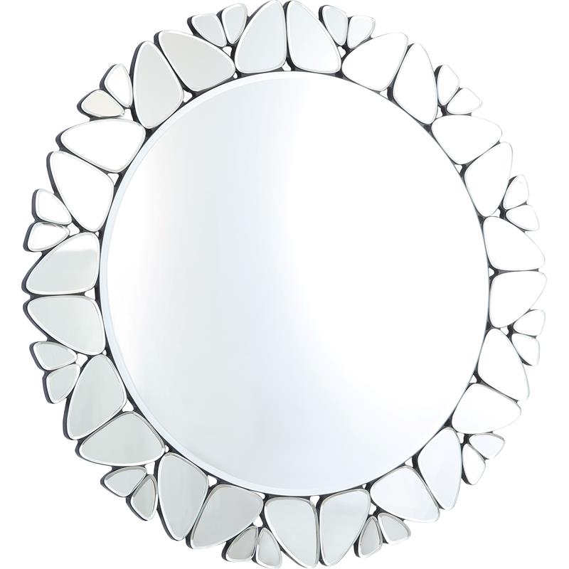 Meridian Furniture Cocoon Round Butterfly Designed Mirror