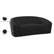 Meridian Furniture Riley Black Velvet Loveseat