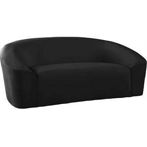 Meridian Furniture Riley Black Velvet Loveseat