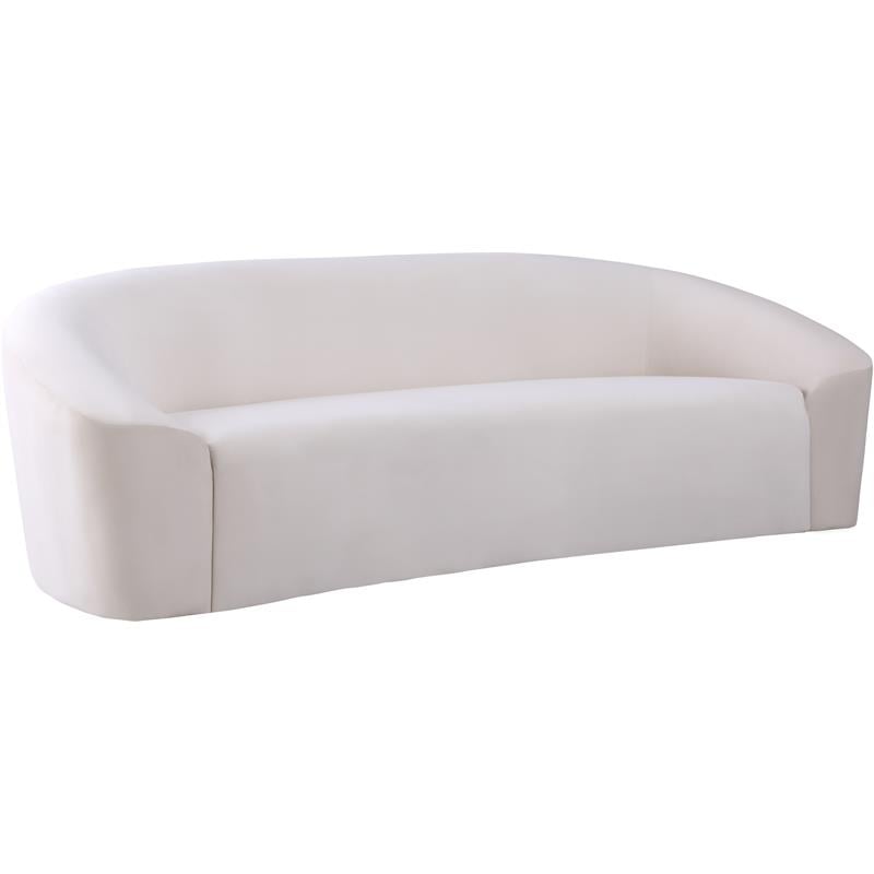 Meridian Furniture Riley Cream Velvet Sofa