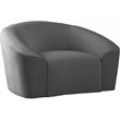 Meridian Furniture Riley Gray Velvet Chair