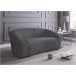 Meridian Furniture Riley Gray Velvet Loveseat