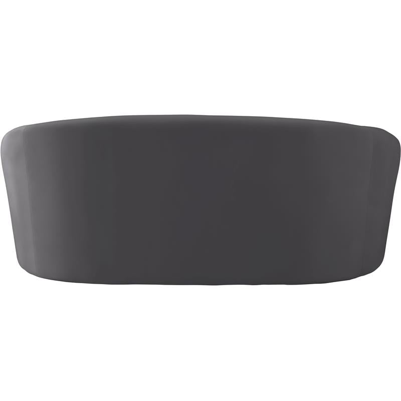 Meridian Furniture Riley Gray Velvet Loveseat