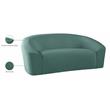 Meridian Furniture Riley Mint Velvet Loveseat