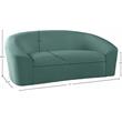 Meridian Furniture Riley Mint Velvet Loveseat