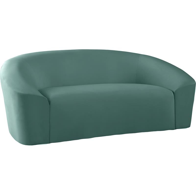 Meridian Furniture Riley Mint Velvet Loveseat