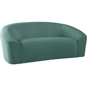 Meridian Furniture Riley Mint Velvet Loveseat