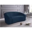 Meridian Furniture Riley Navy Velvet Loveseat