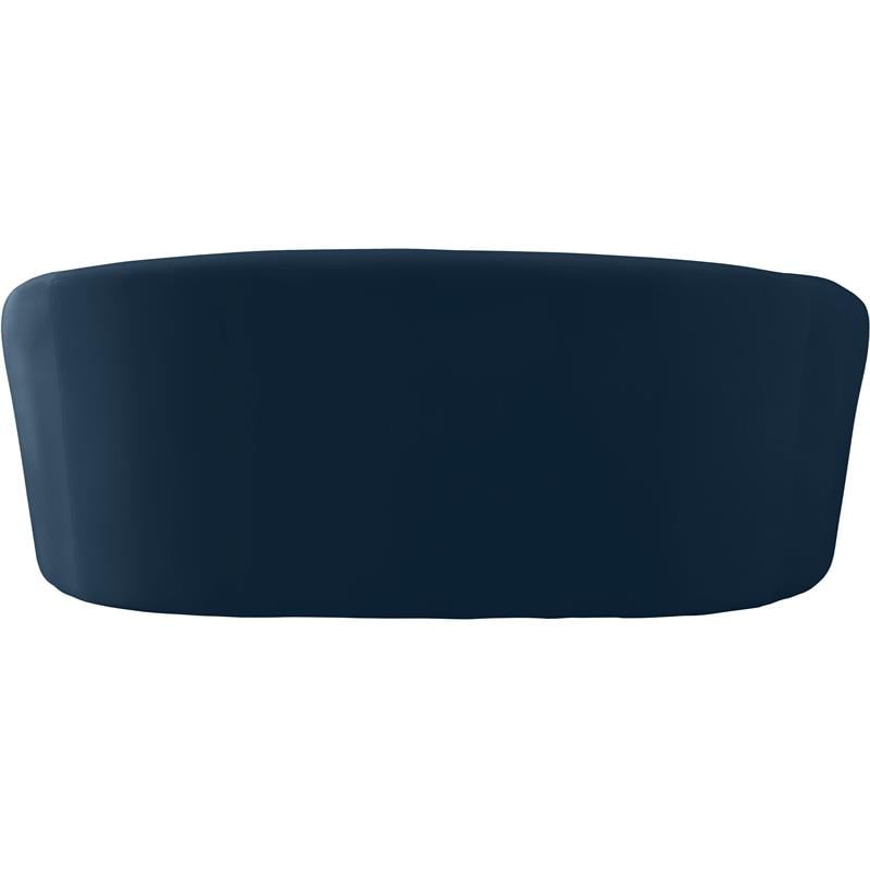 Meridian Furniture Riley Navy Velvet Loveseat