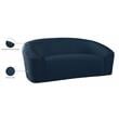 Meridian Furniture Riley Navy Velvet Loveseat