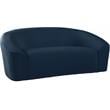 Meridian Furniture Riley Navy Velvet Loveseat