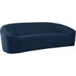 Meridian Furniture Riley Navy Velvet Sofa