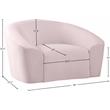 Meridian Furniture Riley Pink Velvet Chair