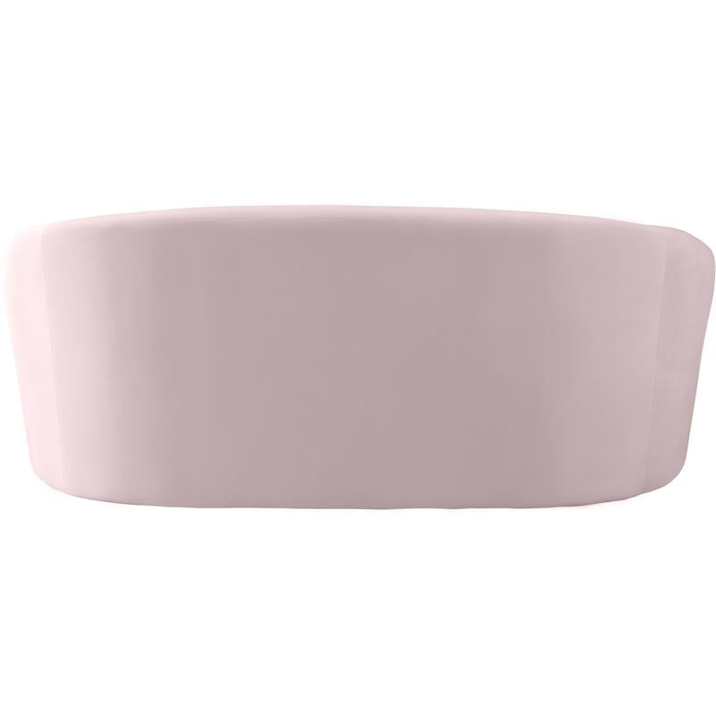Meridian Furniture Riley Pink Velvet Loveseat