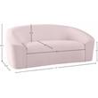 Meridian Furniture Riley Pink Velvet Loveseat