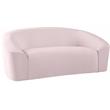 Meridian Furniture Riley Pink Velvet Loveseat