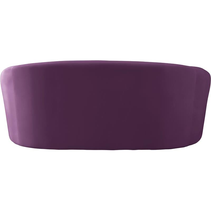 Meridian Furniture Riley Purple Velvet Loveseat