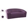 Meridian Furniture Riley Purple Velvet Loveseat