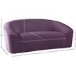 Meridian Furniture Riley Purple Velvet Loveseat