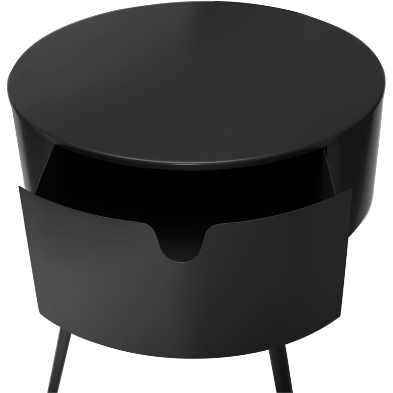 Meridian Furniture Bali Black Metal Nightstand