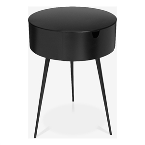 Meridian Furniture Bali Black Metal Nightstand